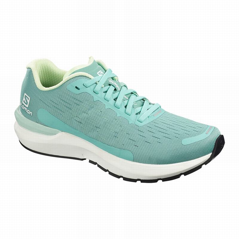 Chaussure Running Salomon Femme Turquoise / Blanche - Salomon SONIC 3 BALANCE W - France (7592-WMOJL